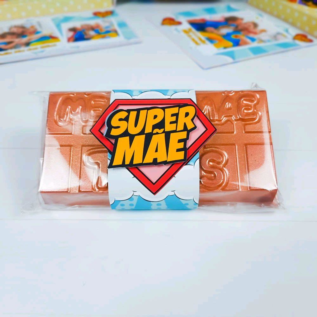 ARQUIVO SUPER MÃE LAPELA BARRA CHOCOLATE DIA DAS MÃES #5108