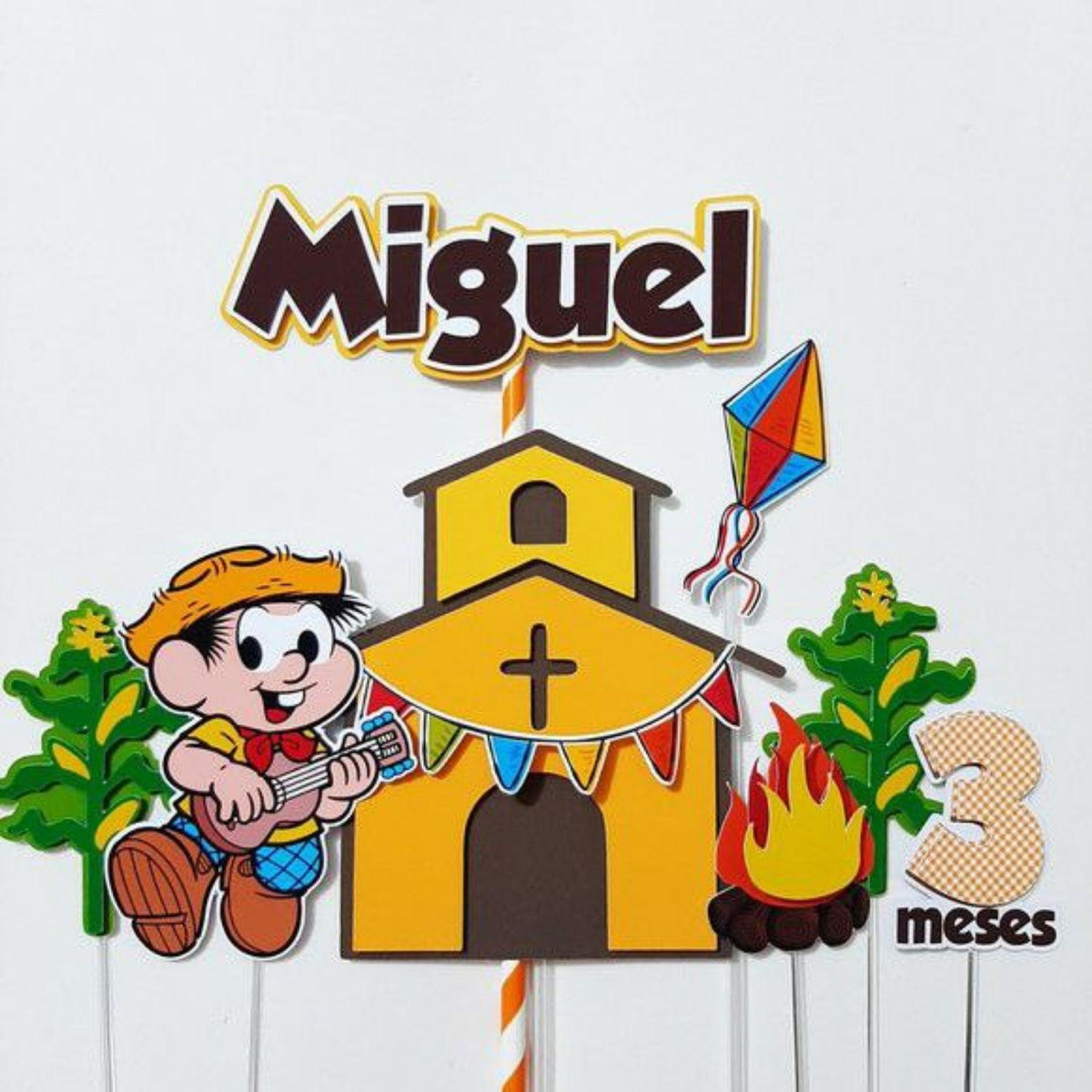 Arquivo Topo de Bolo Arraiá Festa Junina Igrejinha #17411