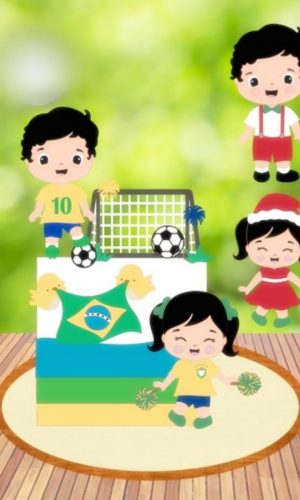 Arquivo Topo de Bolo Brasil Copa do Mundo 2022 #15488