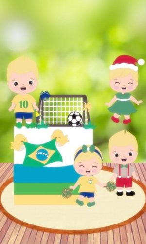 Arquivo Topo de Bolo Brasil Copa do Mundo 2022 #15491