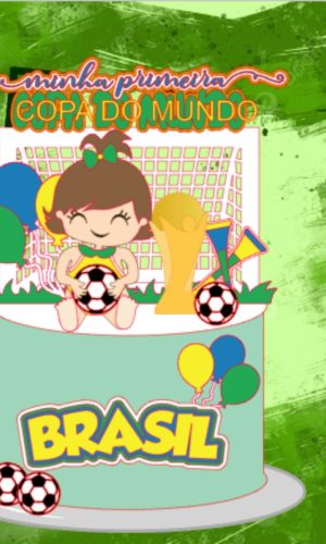 Arquivo Topo de Bolo Brasil Copa do Mundo 2022 #15496