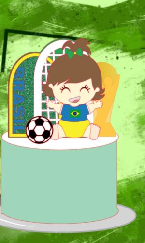 Arquivo Topo de Bolo Brasil Copa do Mundo 2022 #15501