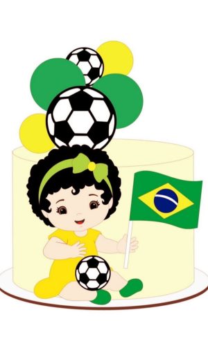 Arquivo Topo de Bolo Camadas Brasil Copa do Mundo 2022 14558