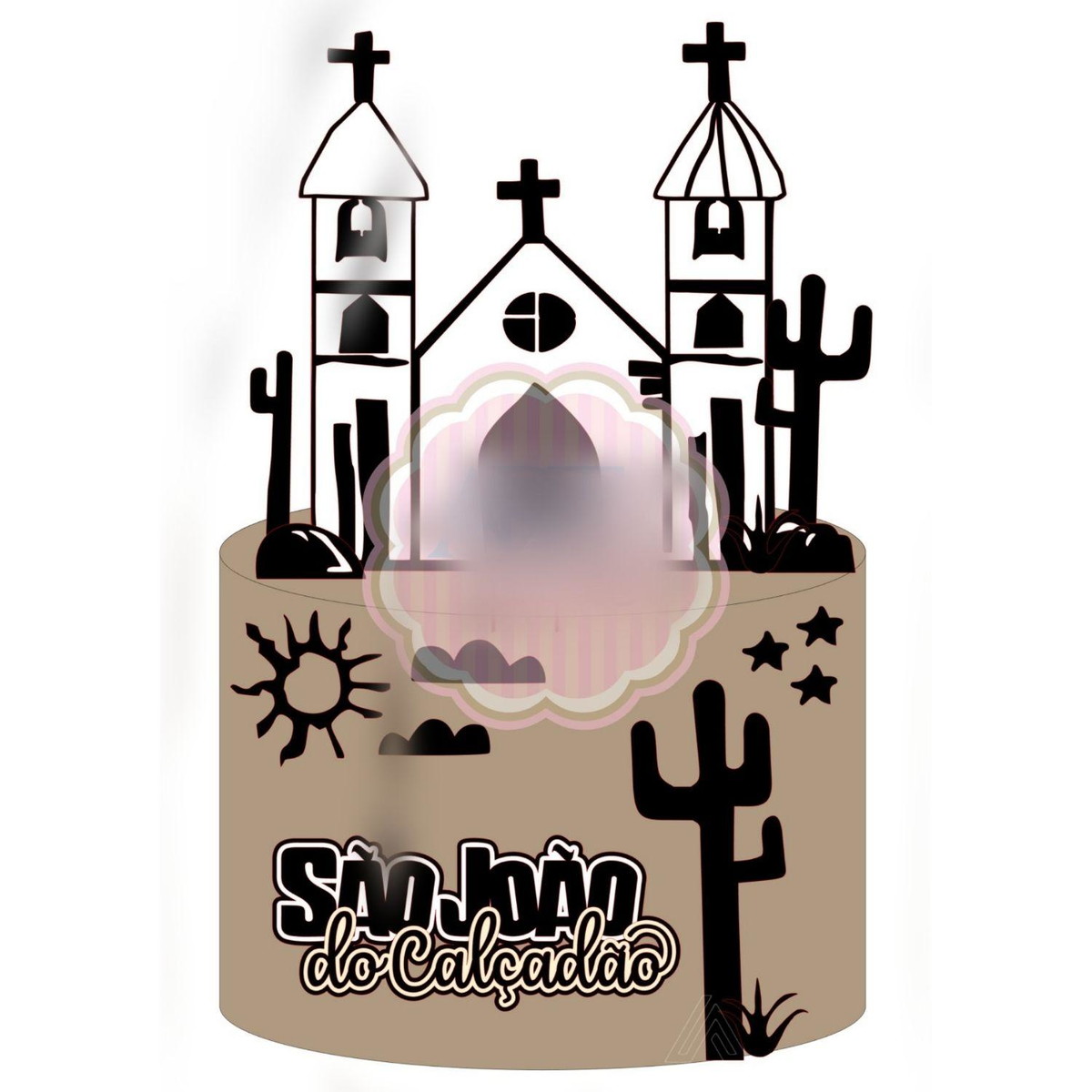 ARQUIVO TOPO DE BOLO CORDEL FESTA JUNINA SÃO JOÃO #14196