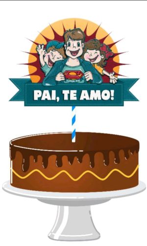 ARQUIVO TOPO DE BOLO DIA DOS PAIS #7978