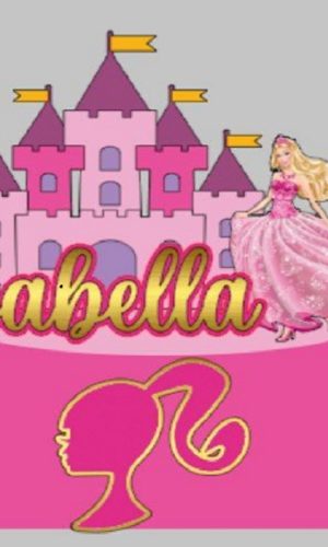 Arquivo Topo de Bolo em Camadas Castelo da Barbie