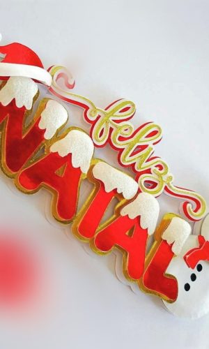 Arquivo Topo de Bolo Feliz Natal Flutuante #2783 Studio