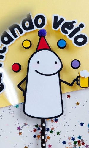 ARQUIVO TOPO DE BOLO FLORK ANIVERSÁRIO #14126