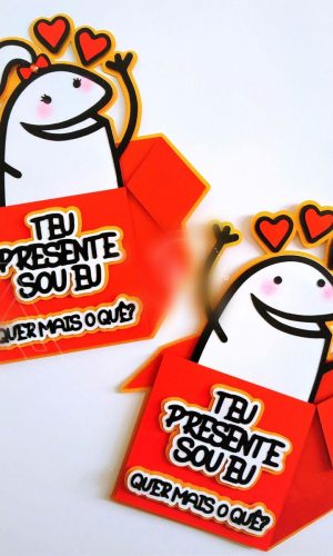 Arquivo Topo de Bolo Teu Presente Sou Eu Flork #15119
