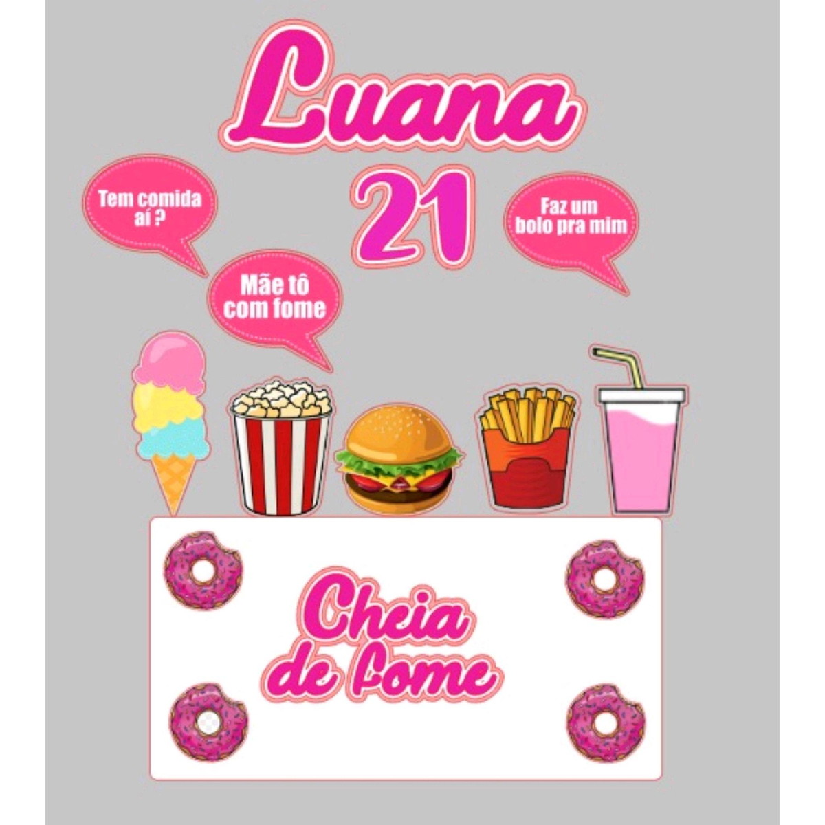 ARQUIVO TOPO DE BOLO TO COM FOME (#11222) STUDIO