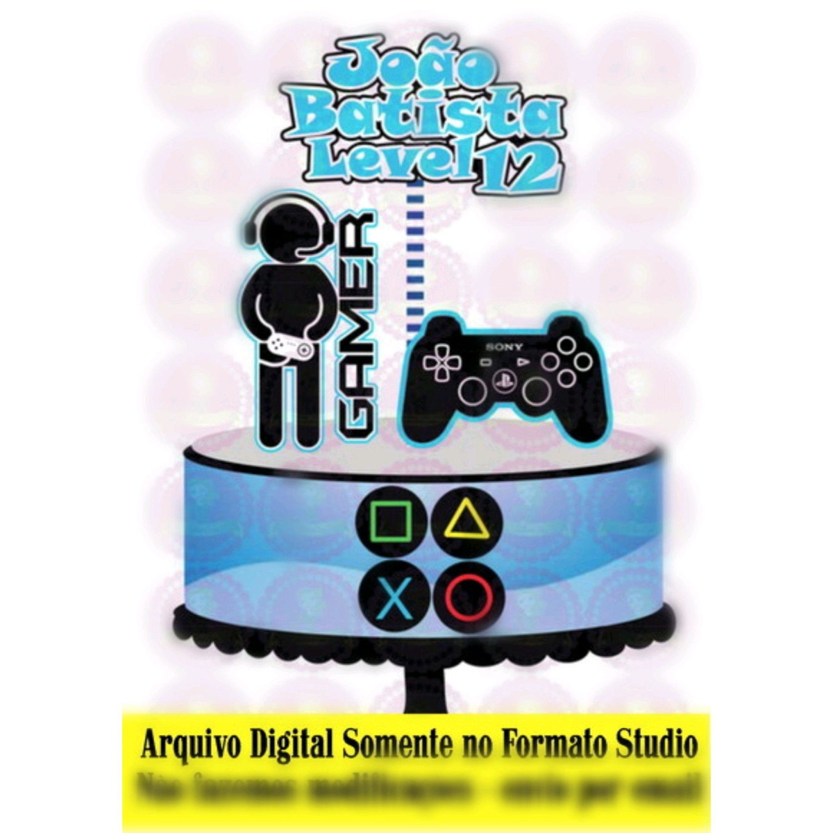 ARQUIVO TOPO DE BOLO VÍDEO GAME (#11227) STUDIO
