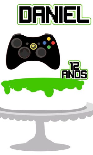 ARQUIVO TOPO DE BOLO VÍDEO GAME (#11238) STUDIO