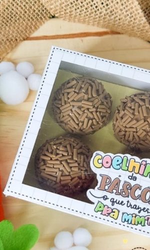 Arquivos de Corte Caixa para 4 Doces Páscoa