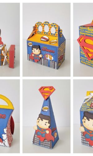 Arquivos de corte caixas superman