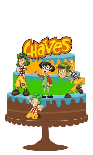 Arquivos de Corte Topo de Bolo Turma do Chaves