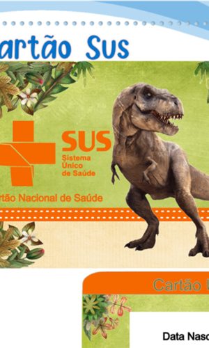 Cartão Digital Sus Dinossauro