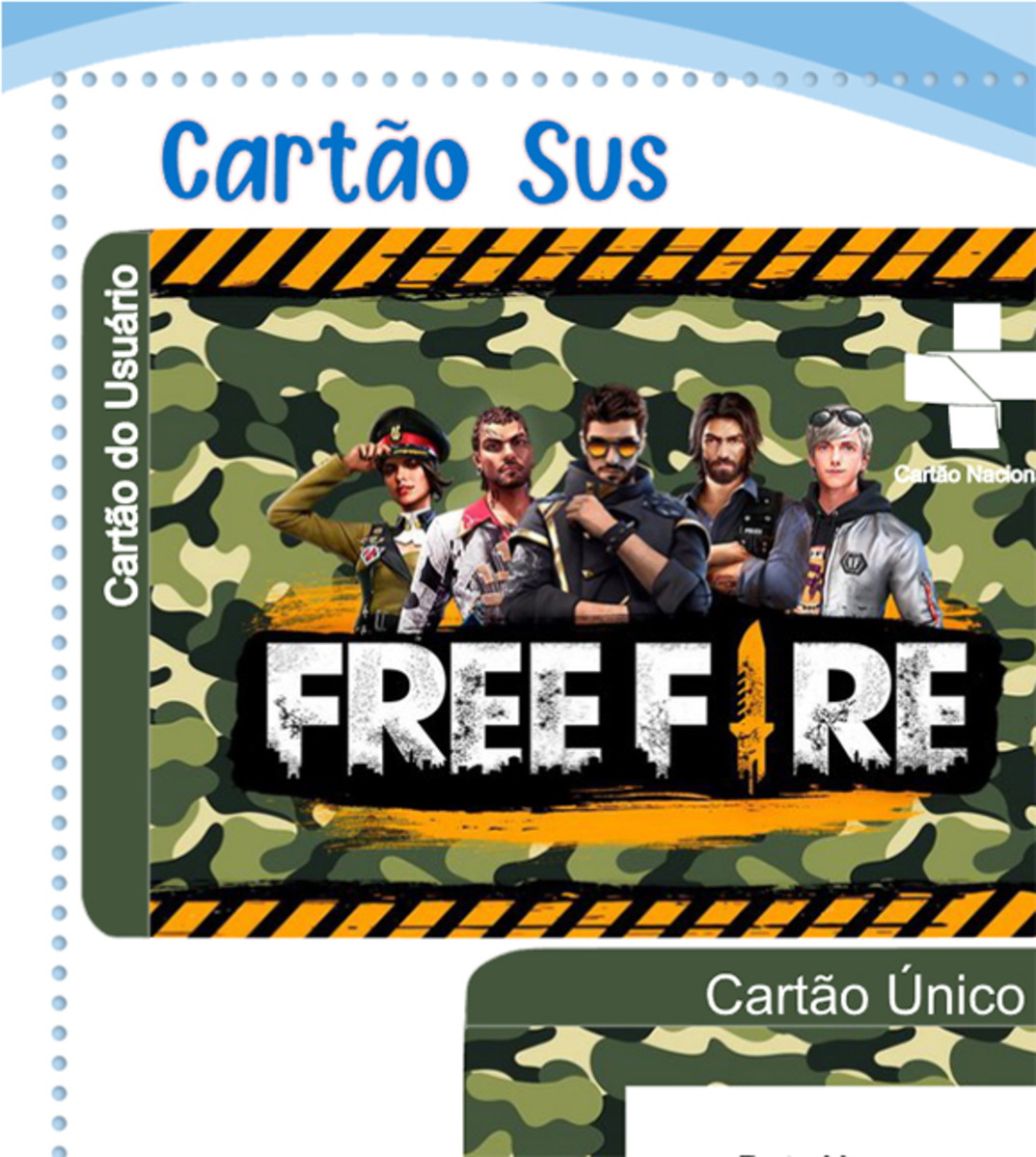 Cartão Digital Sus Free Fire