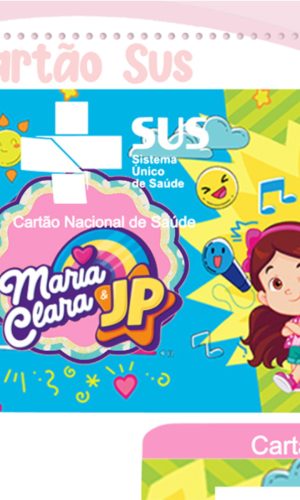 Cartão Digital Sus Maria Clara e Jp