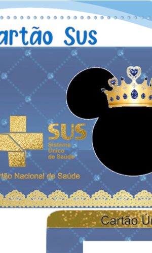 Cartão Digital Sus Mickey Realeza