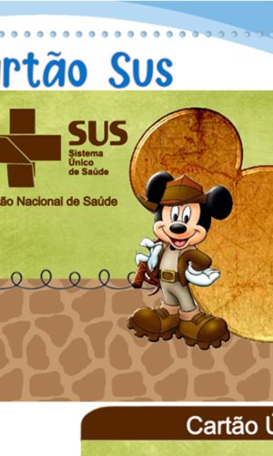 Cartão Digital Sus Mickey Safari