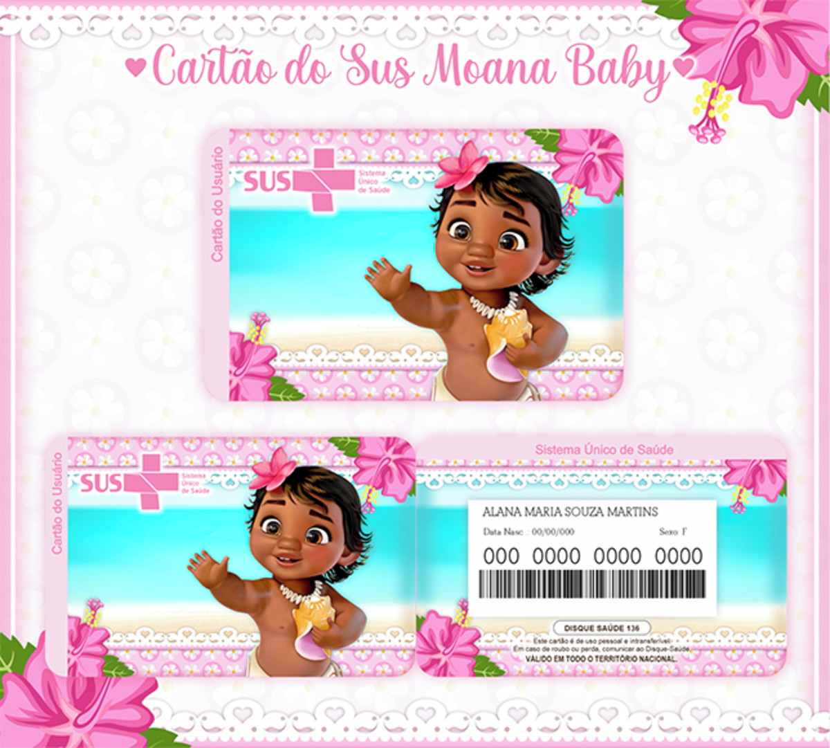 Cartão Digital Sus Moana