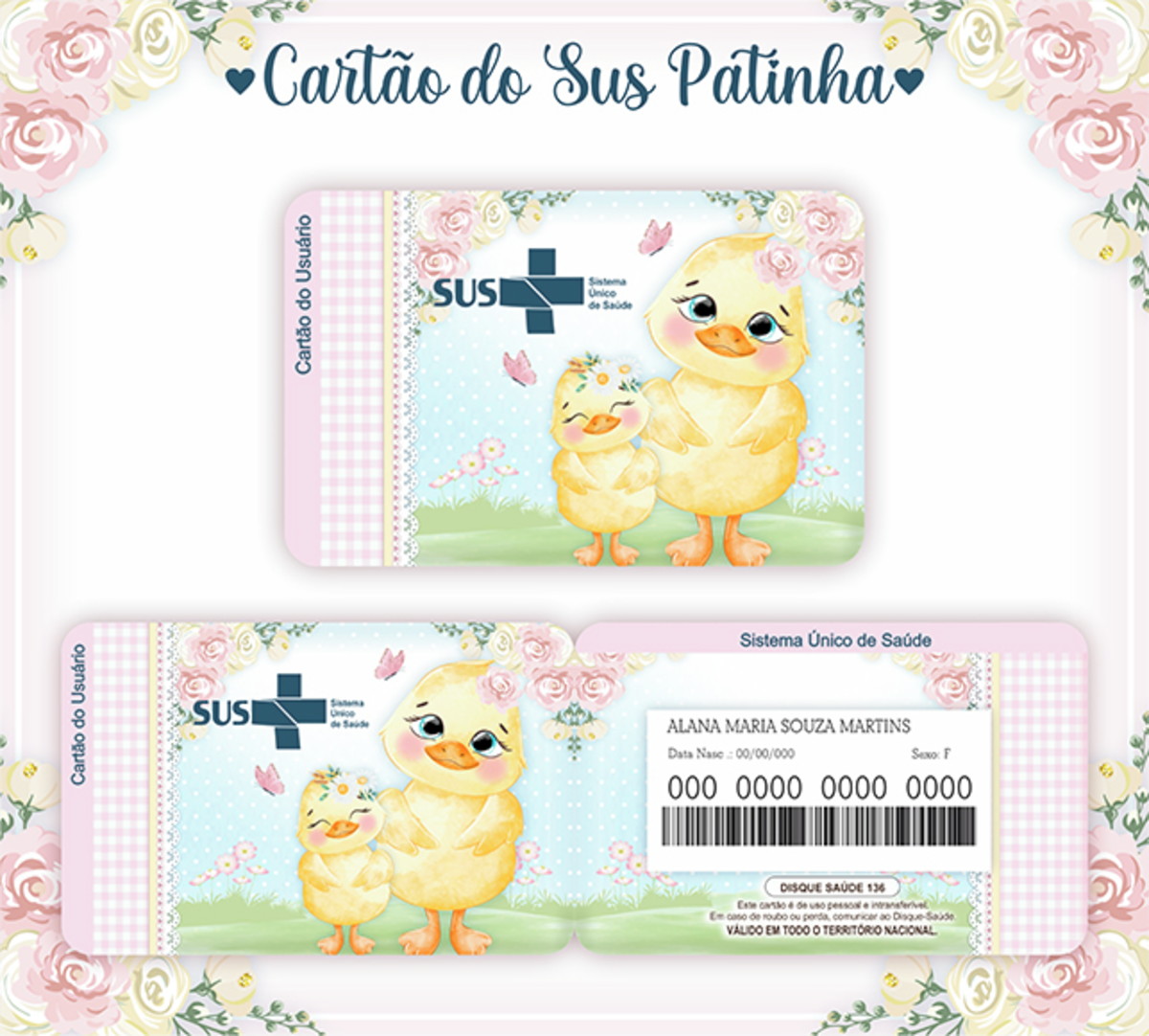 Cartão Digital Sus Patinha