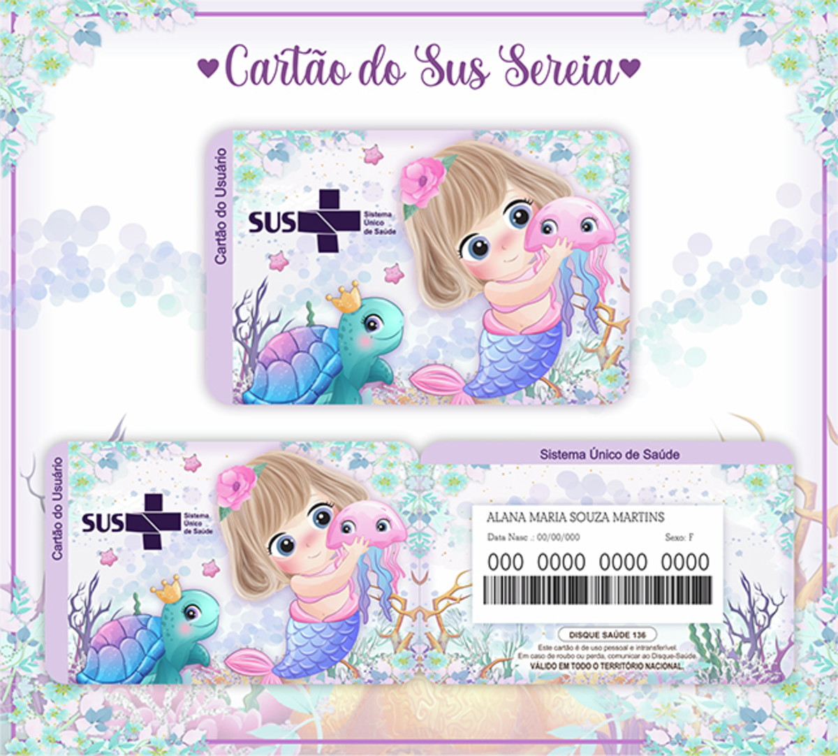 Cartão Digital Sus Sereia