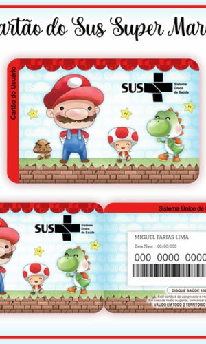 Cartão Digital Sus Super Mário