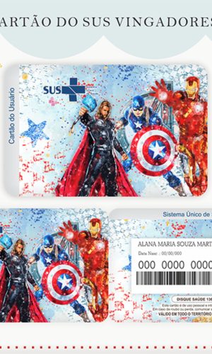 Cartão Sus Avengers