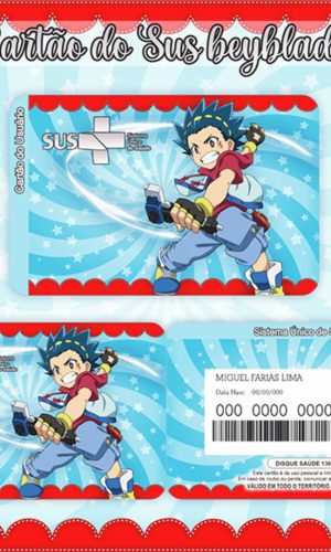 Cartão Sus Beyblade