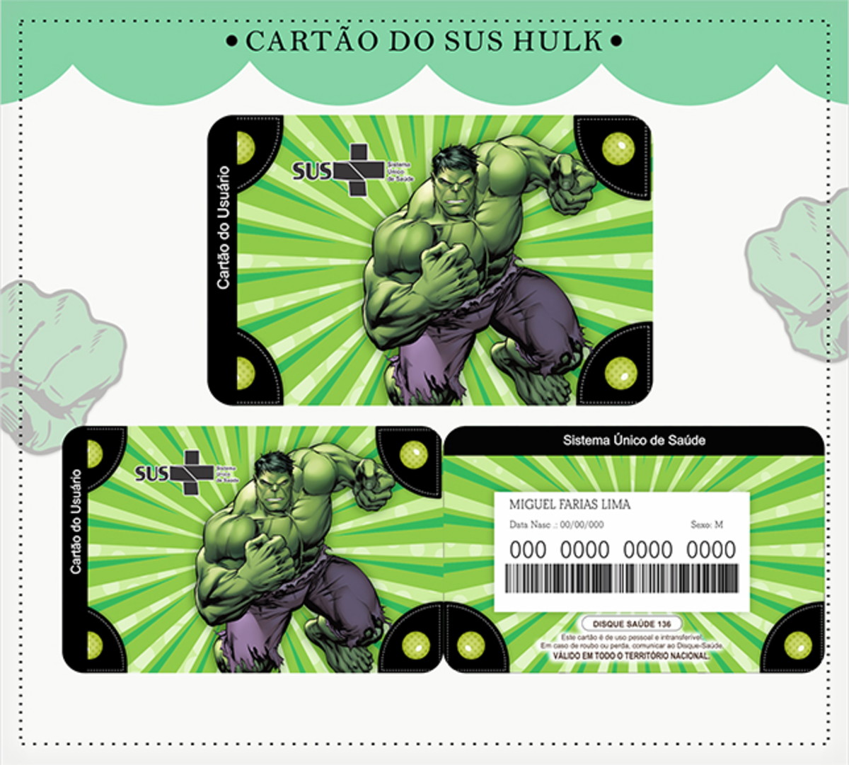 Cartão Sus Hulk