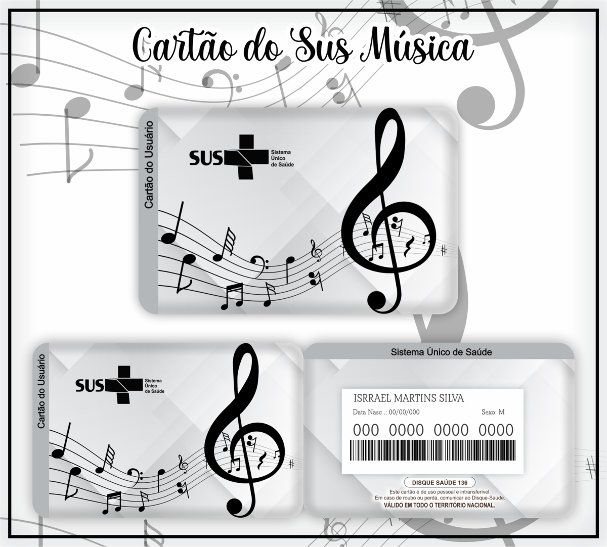 Cartão SUS Música