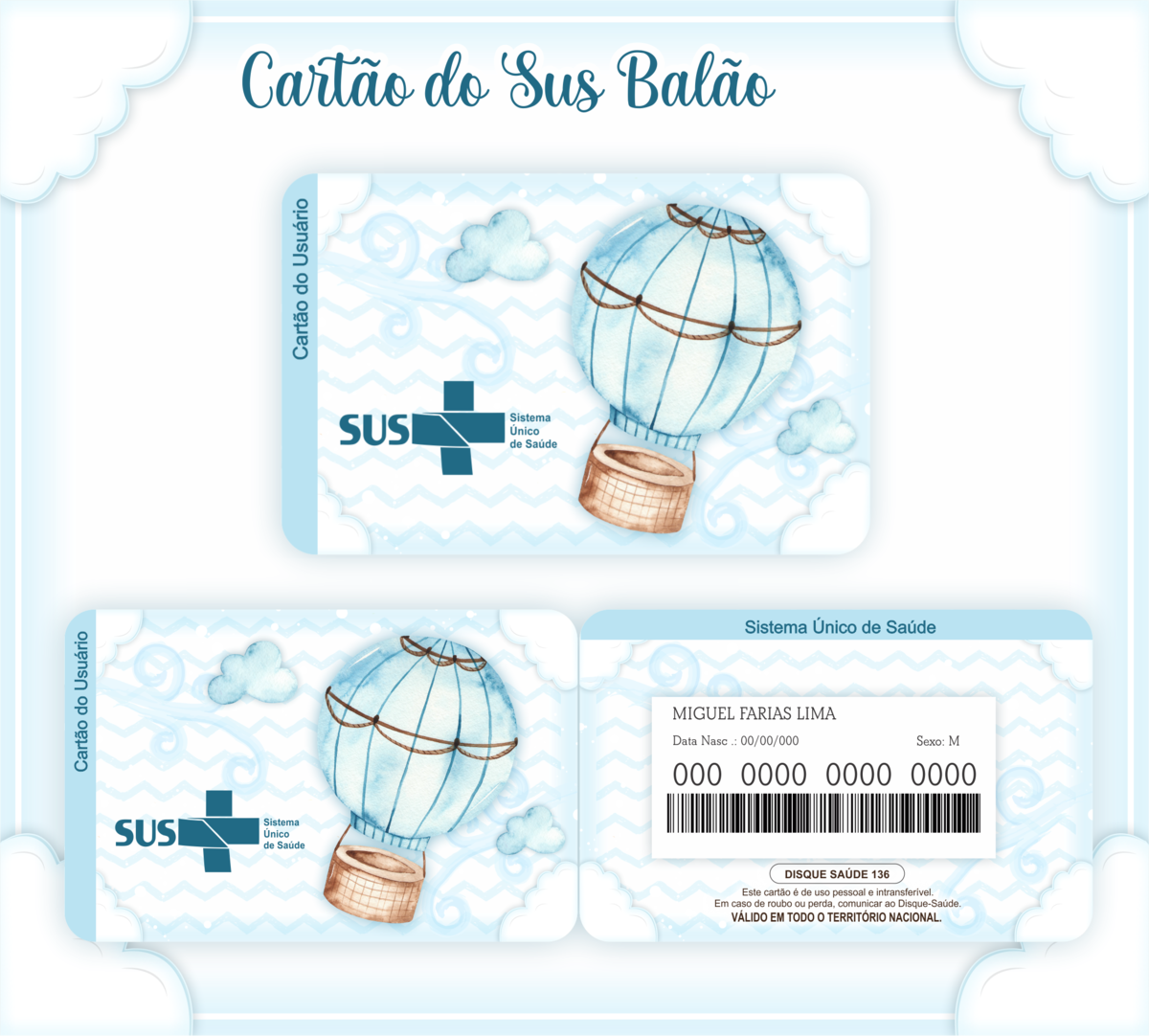 Cartão SUS Balão