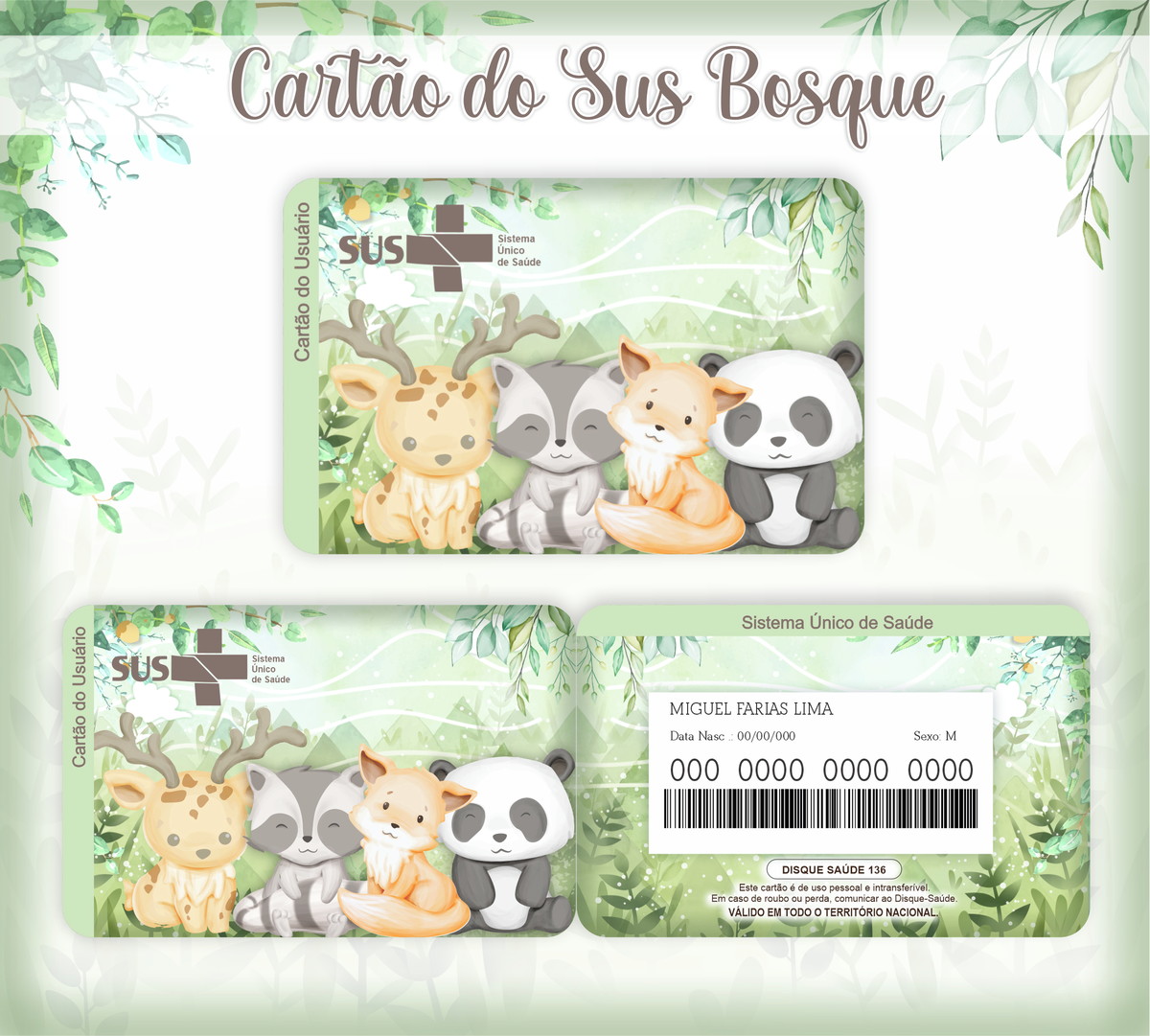 Cartão SUS Bosque