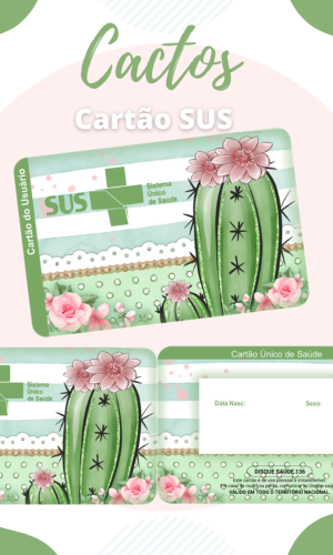 Cartão SUS Cactos