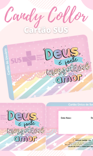 Cartão SUS Candy Color