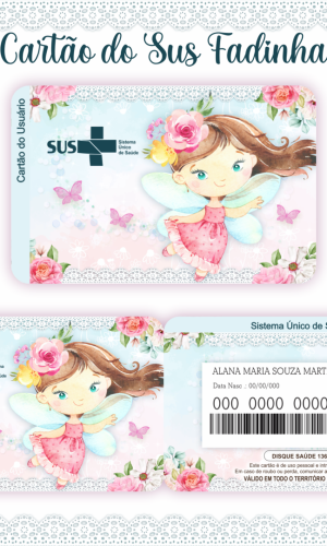 Cartão SUS Fadinha