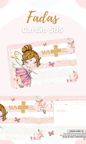 Cartão SUS Fadinha