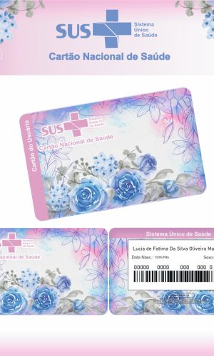 Cartão SUS Floral