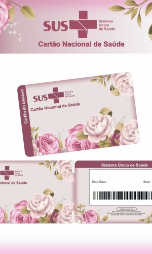 Cartão SUS Floral
