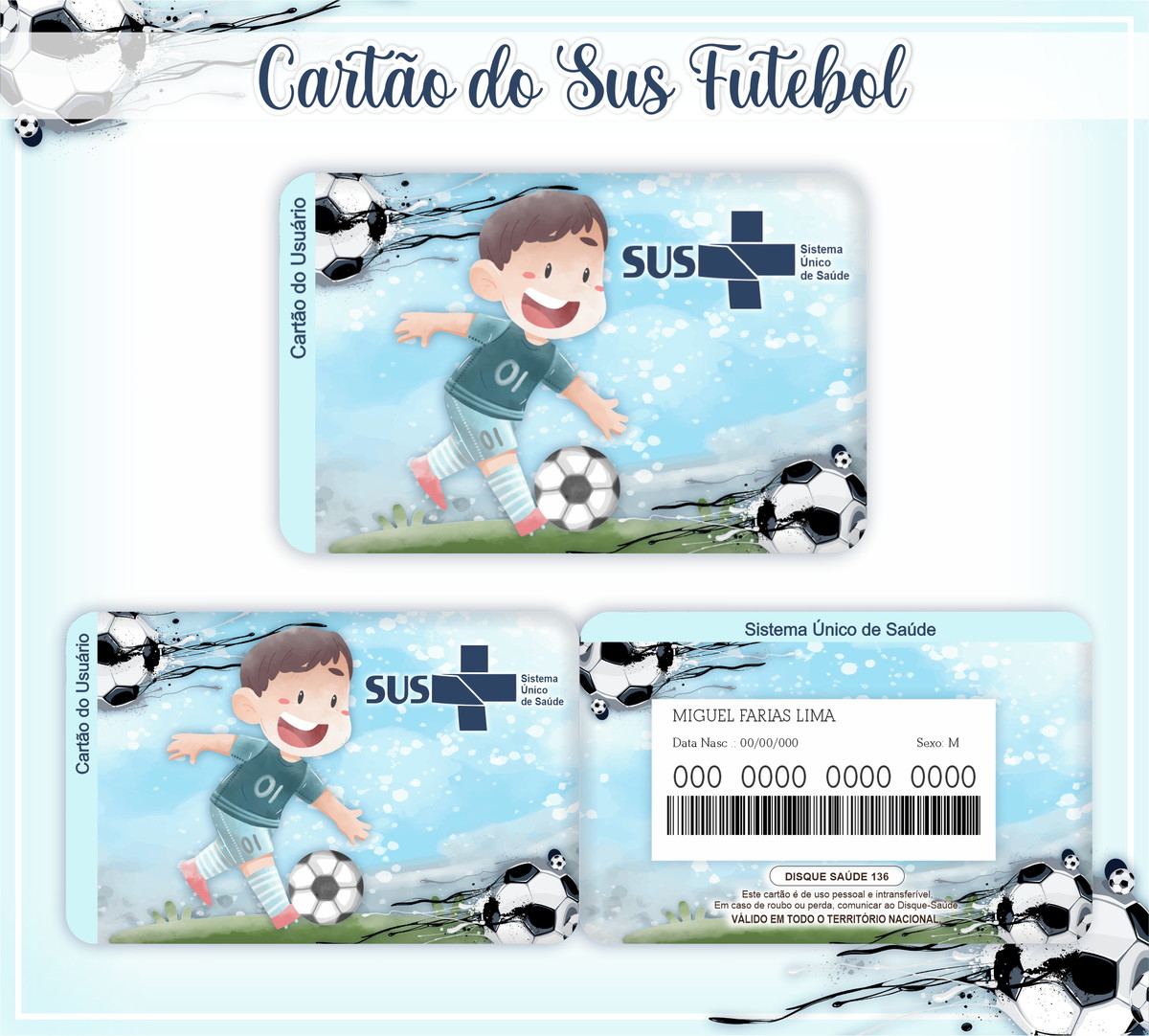 Cartão SUS Futebol