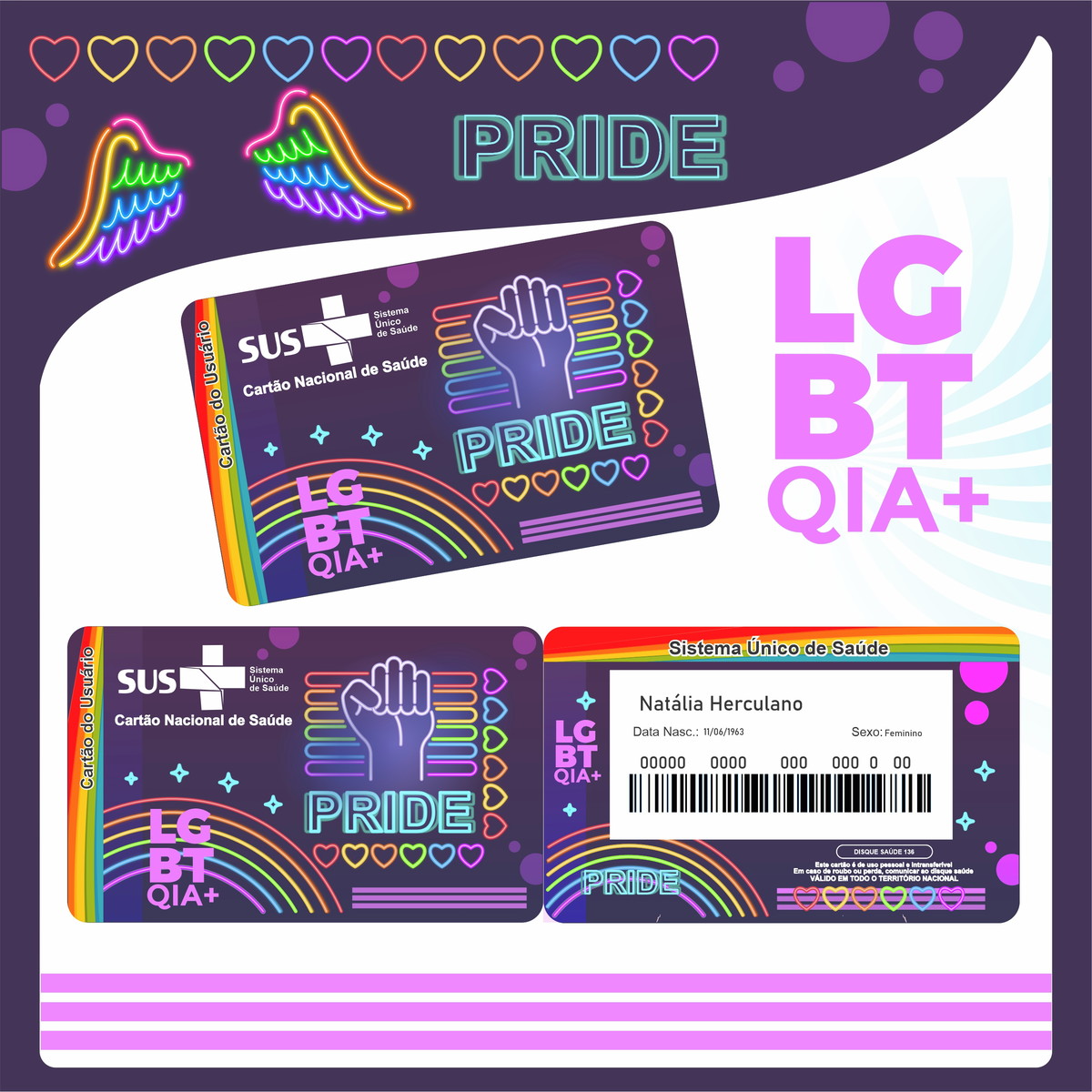 Cartão SUS LGBTQIA+