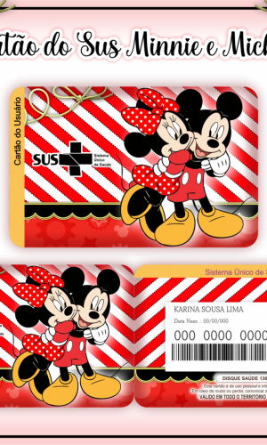 Cartão SUS Mickey