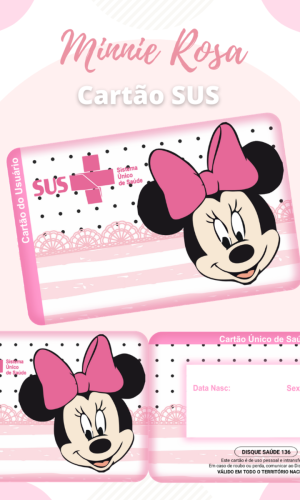 Cartão SUS Minnie