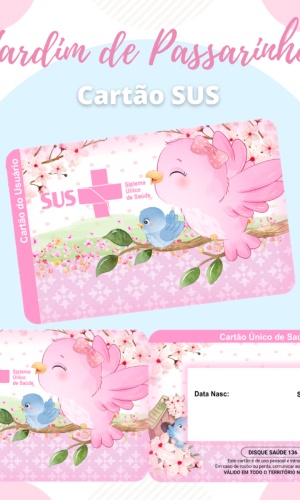 Cartão SUS Passaros