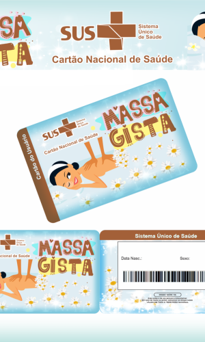 Cartão SUS Profissões Massagista