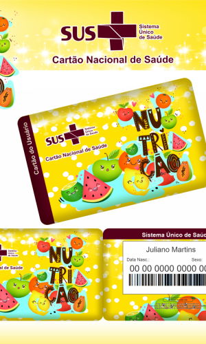 Cartão SUS Profissões Nutrição