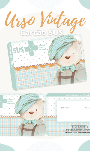 Cartão SUS Ursinho