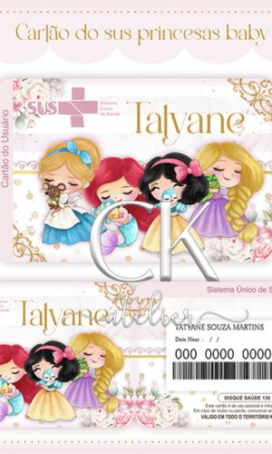 Cartão Sus Princesas