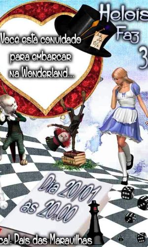 Convite Alice No País Das Maravilhas